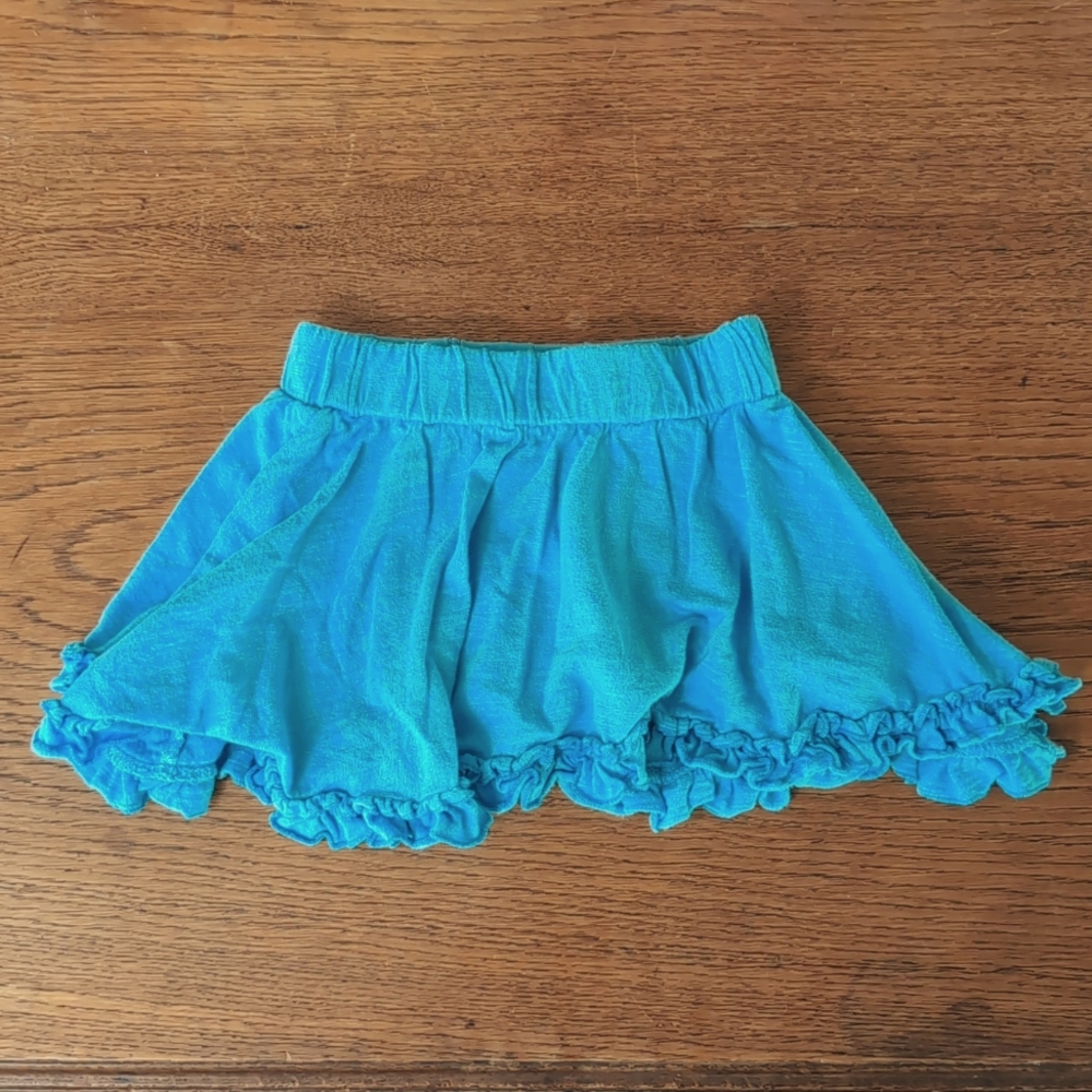 CR kids 100%Cotton turquoise skort size 2T